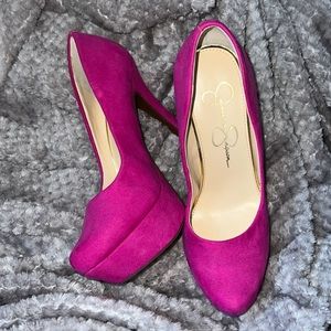 Jessica Simpson Pink Platform Heels